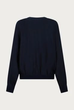 Mia Satin Bomber Jacket Navy 9 Mia Satin Bomber Jacket Navy -Top Sell Dress Sales Store J06G001 K10 27183 650px 964px