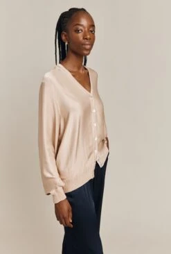 Mia Satin Bomber Jacket Stone -Top Sell Dress Sales Store J06G001 N04 26938 650px 964px