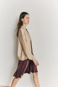 Mia Satin Bomber Jacket Stone -Top Sell Dress Sales Store J06G001 N04 27082 650px 964px