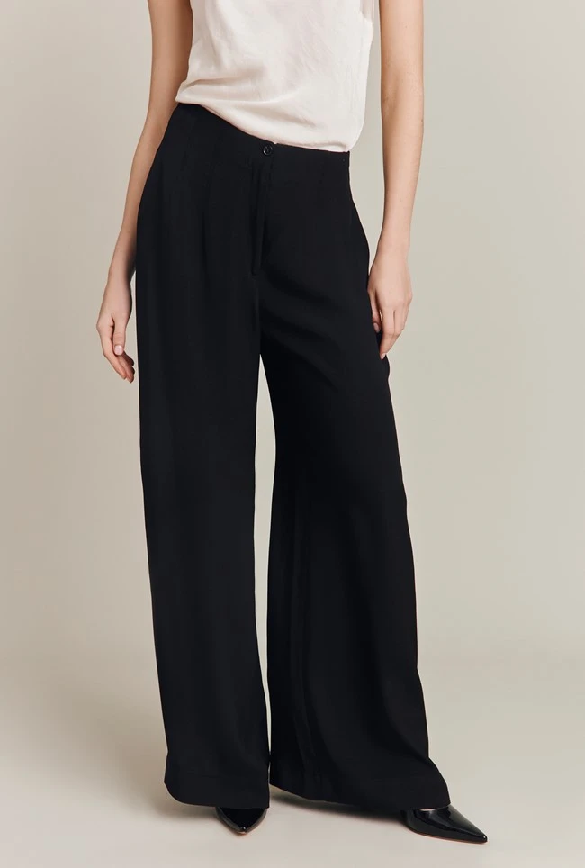 Brooke Wide-Leg Trousers Black 1 Brooke Wide-Leg Trousers Black