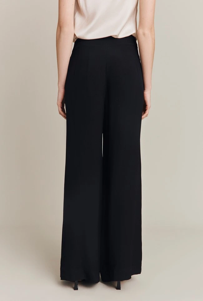 Brooke Wide-Leg Trousers Black 3 Brooke Wide-Leg Trousers Black - Image 3