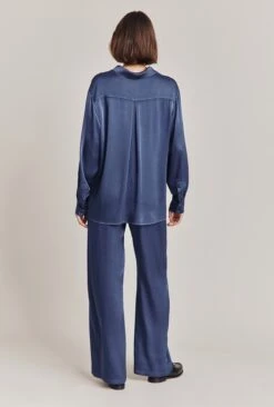 Imogen Satin Wide Leg Trouser Dark Blue 7 Imogen Satin Wide Leg Trouser Dark Blue -Top Sell Dress Sales Store P06G003A K74 28539 650px 964px
