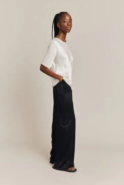 Aurora Satin Cargo Trousers Black 12 Aurora Satin Cargo Trousers Black -Top Sell Dress Sales Store P06G005 A01 26773 650px 964px