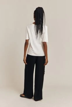 Aurora Satin Cargo Trousers Black 13 Aurora Satin Cargo Trousers Black -Top Sell Dress Sales Store P06G005 A01 26774 650px 964px