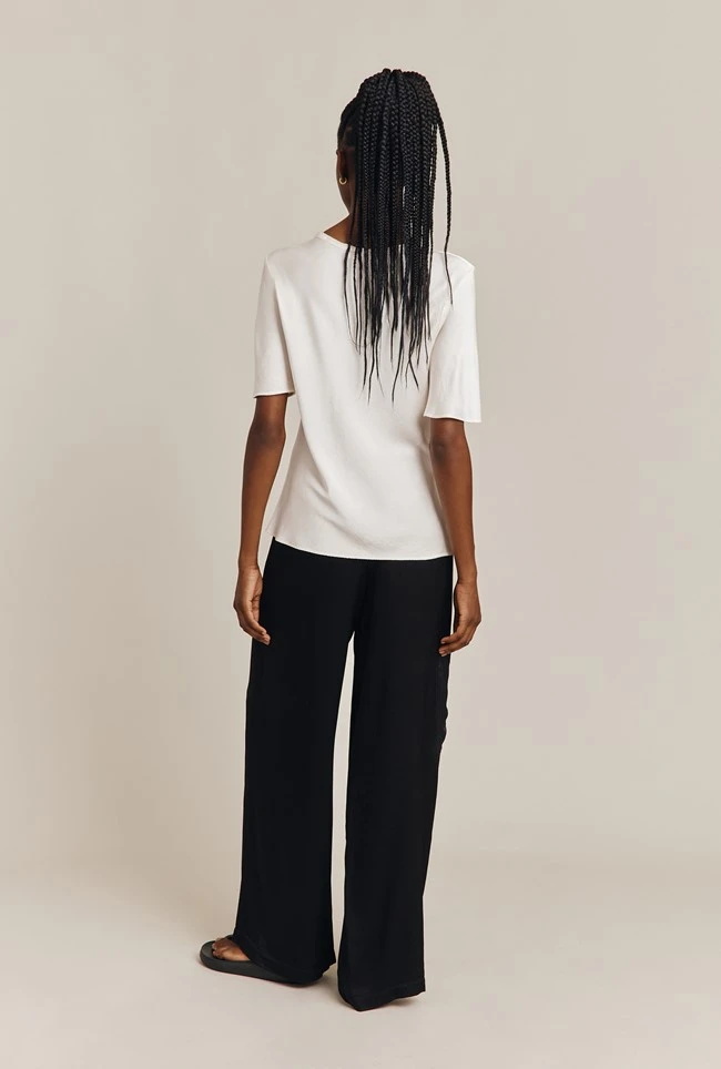 Aurora Satin Cargo Trousers Black 6 Aurora Satin Cargo Trousers Black - Image 6