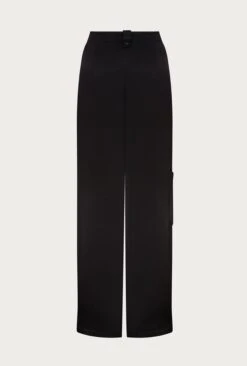 Aurora Satin Cargo Trousers Black 15 Aurora Satin Cargo Trousers Black -Top Sell Dress Sales Store P06G005 A01 27144 650px 964px
