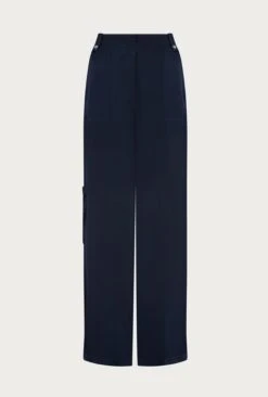 Aurora Satin Cargo Trousers Navy -Top Sell Dress Sales Store P06G005 K10 27148 650px 964px