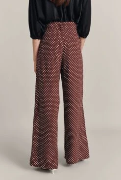 Clara Crepe Palazzo Trousers Delores Spot -Top Sell Dress Sales Store P07G018 Z16 29378 650px 964px