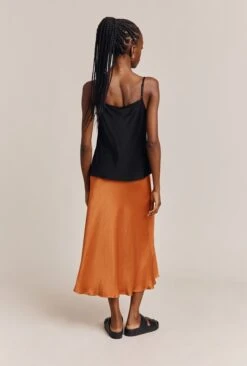 Jana Satin Cami Top Black -Top Sell Dress Sales Store Q06G011 A01 26683 650px 964px