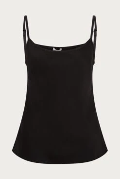 Jana Satin Cami Top Black -Top Sell Dress Sales Store Q06G011 A01 27262 650px 964px