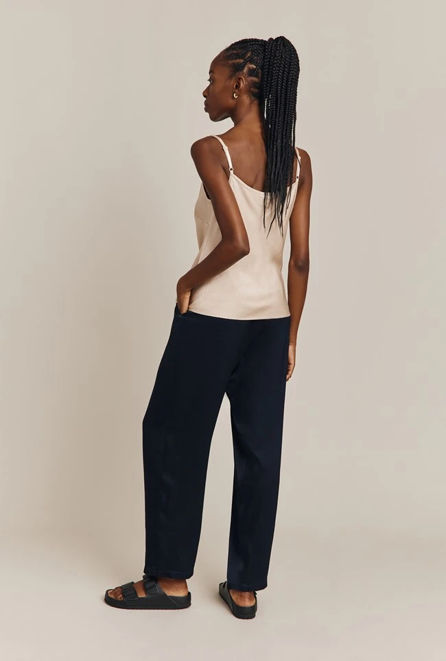 Jana Satin Cami Top Stone 2 Jana Satin Cami Top Stone - Image 2