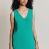 Camila Crepe Top Teal