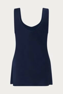Margot Satin Top Navy -Top Sell Dress Sales Store Q06G015 K10 27642 650px 964px