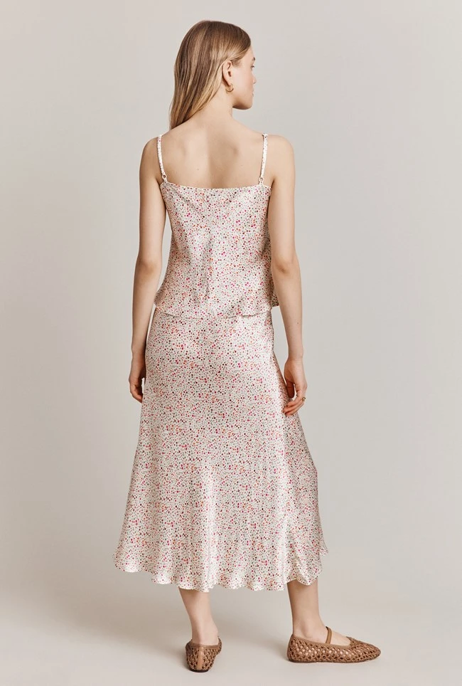 Grace Satin Cami Top Cream Bubble 2 Grace Satin Cami Top Cream Bubble - Image 2