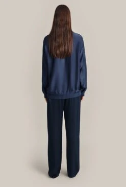 Grace Satin Sweatshirt Dark Midnight 11 Grace Satin Sweatshirt Dark Midnight -Top Sell Dress Sales Store Q07G003 K29 29147 650px 964px