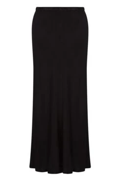 Luna Satin Slip Skirt Black -Top Sell Dress Sales Store S05G002A A01 26337 650px 964px