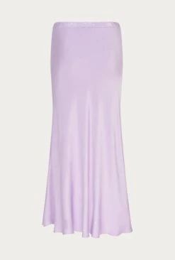 Luna Satin Slip Skirt Lilac -Top Sell Dress Sales Store S05G002A L04 26729 650px 964px