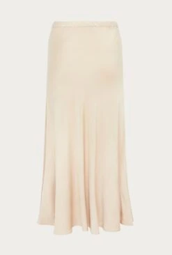 Luna Satin Slip Skirt Stone -Top Sell Dress Sales Store S05G002A N04 26739 650px 964px