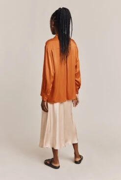 Luna Satin Slip Skirt Stone -Top Sell Dress Sales Store S05G002A N04 27112 650px 964px