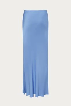 Emma Satin Midi Skirt Cornflower Blue -Top Sell Dress Sales Store S06G004 K92 27845 650px 964px