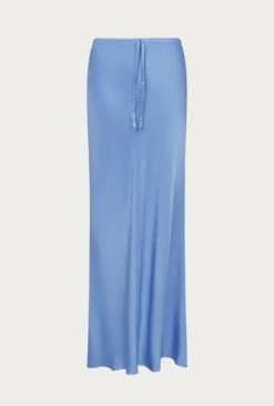 Emma Satin Midi Skirt Cornflower Blue -Top Sell Dress Sales Store S06G004 K92 27846 650px 964px