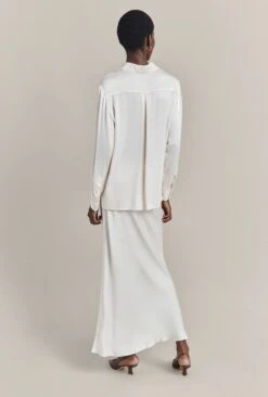 Emma Satin Midi Skirt Ivory 12 Emma Satin Midi Skirt Ivory -Top Sell Dress Sales Store S06G004 M12 29800 650px 964px