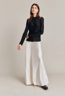 Adrianna Satin Maxi Skirt Ivory 11 Adrianna Satin Maxi Skirt Ivory -Top Sell Dress Sales Store S06G008 M12 28504 650px 964px