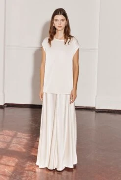 Adrianna Satin Maxi Skirt Ivory 9 Adrianna Satin Maxi Skirt Ivory -Top Sell Dress Sales Store S06G008 M12 28972 650px 964px