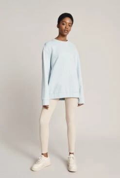 Organic Longline Sweatshirt Pale Blue 9 Organic Longline Sweatshirt Pale Blue -Top Sell Dress Sales Store V02G007 K80 22756 650px 964px