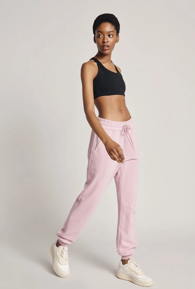 Organic Jogger Dusted Mauve 2 Organic Jogger Dusted Mauve - Image 2