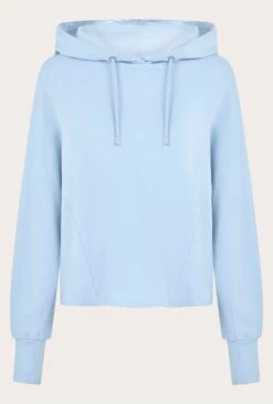 Cropped Organic Hoodie Pale Blue -Top Sell Dress Sales Store V02G012 K80 22839 650px 964px