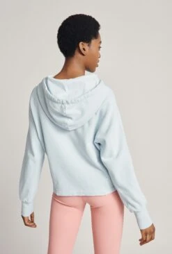 Cropped Organic Hoodie Pale Blue -Top Sell Dress Sales Store V02G012 K80 22843 650px 964px