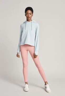 Cropped Organic Hoodie Pale Blue -Top Sell Dress Sales Store V02G012 K80 22844 650px 964px