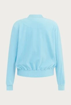 Velour Zip Track Top Cornflower Blue -Top Sell Dress Sales Store V02G022 K91 24625 650px 964px
