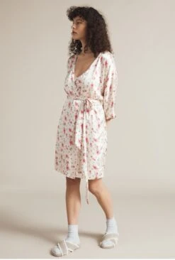 Alexa Satin Robe Vintage Rose -Top Sell Dress Sales Store Z01G006CK Y92 20795 650px 964px